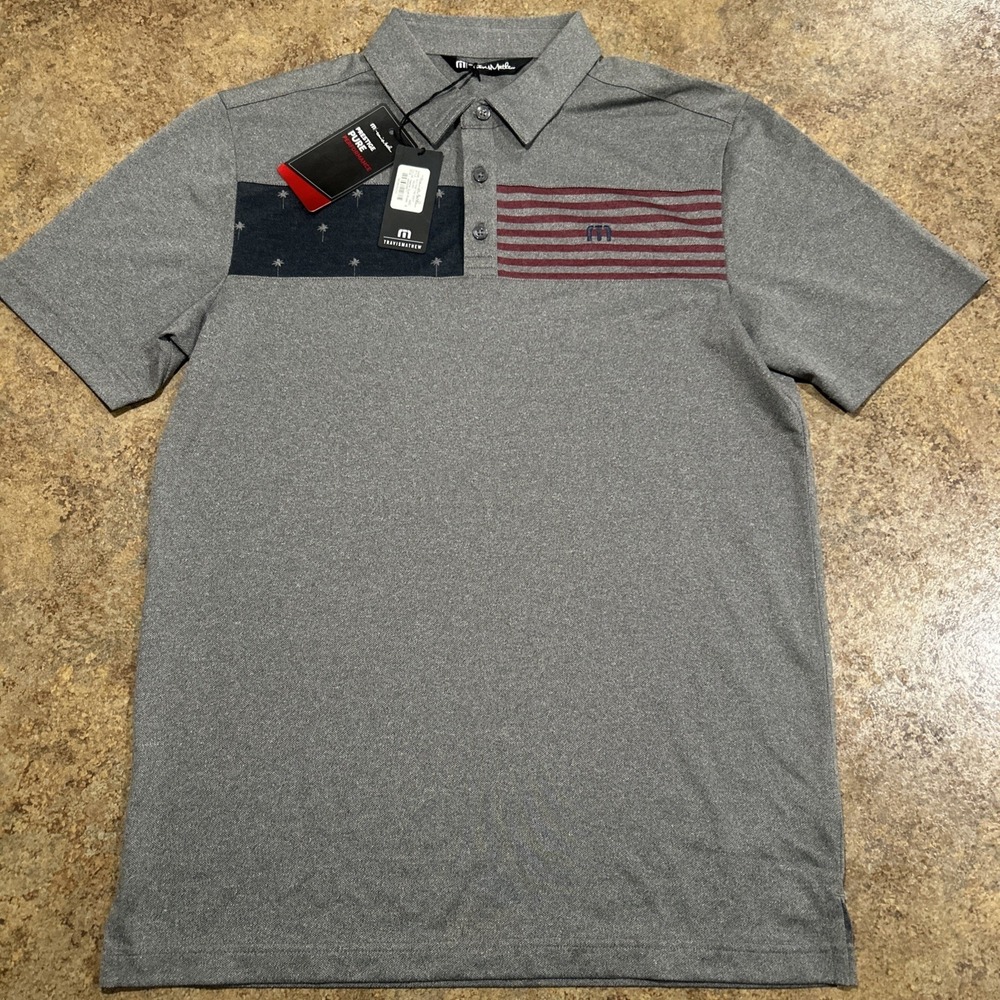 Travis Mathew Golf Polo Performance Size Small Out For The Night NWT
